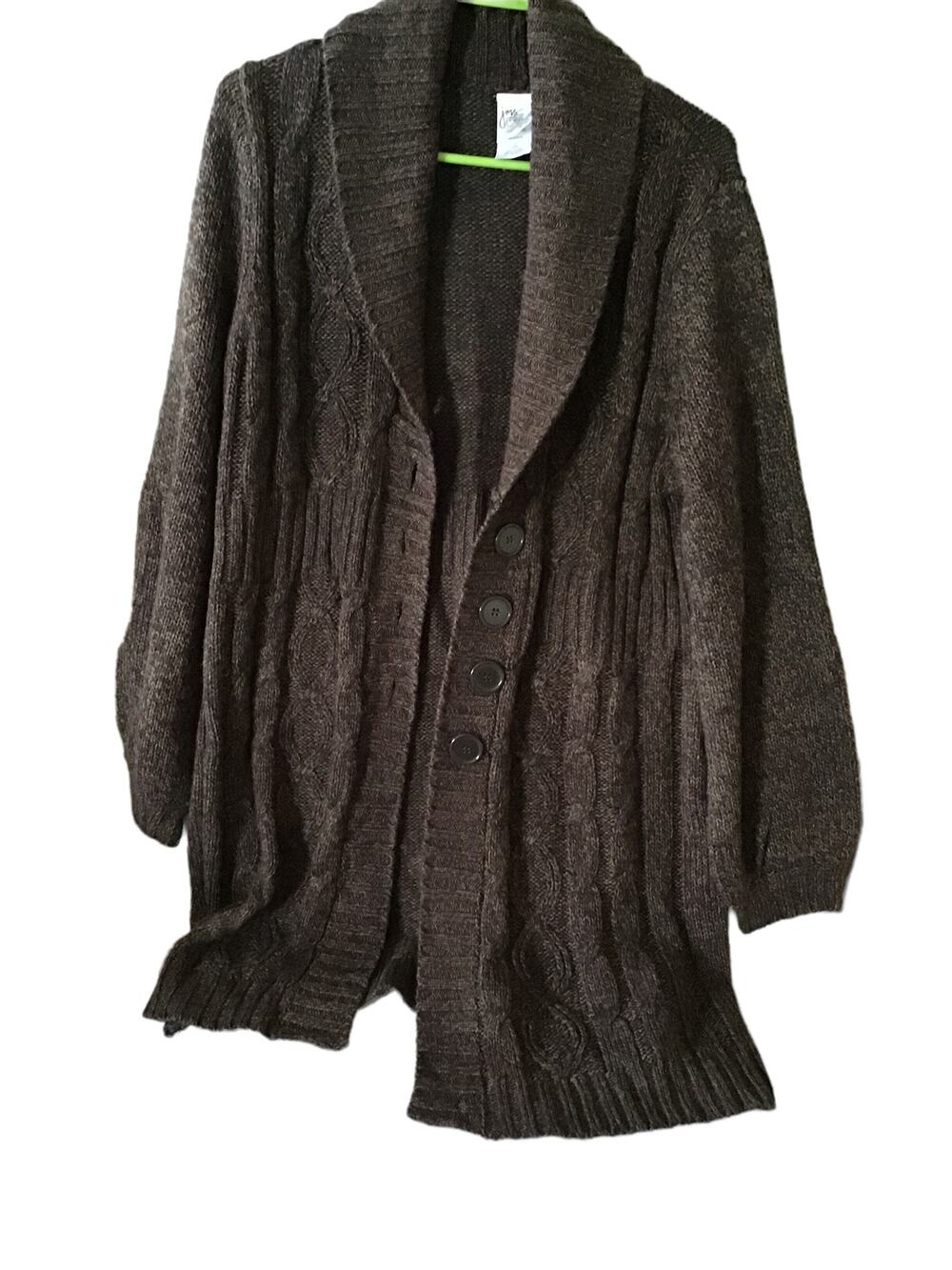 JMS Just My Size Women’s Sweater Jacket Size 16 (1X)